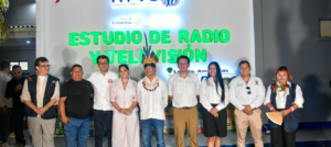 Con una inversión de más de $2.700 millones, el presidente Petro y la ministra TIC, Murcia, inauguraron los nuevos estudios de RTVC en Leticia y presentaron avances del proyecto de fibra óptica. Foto: MinTIC