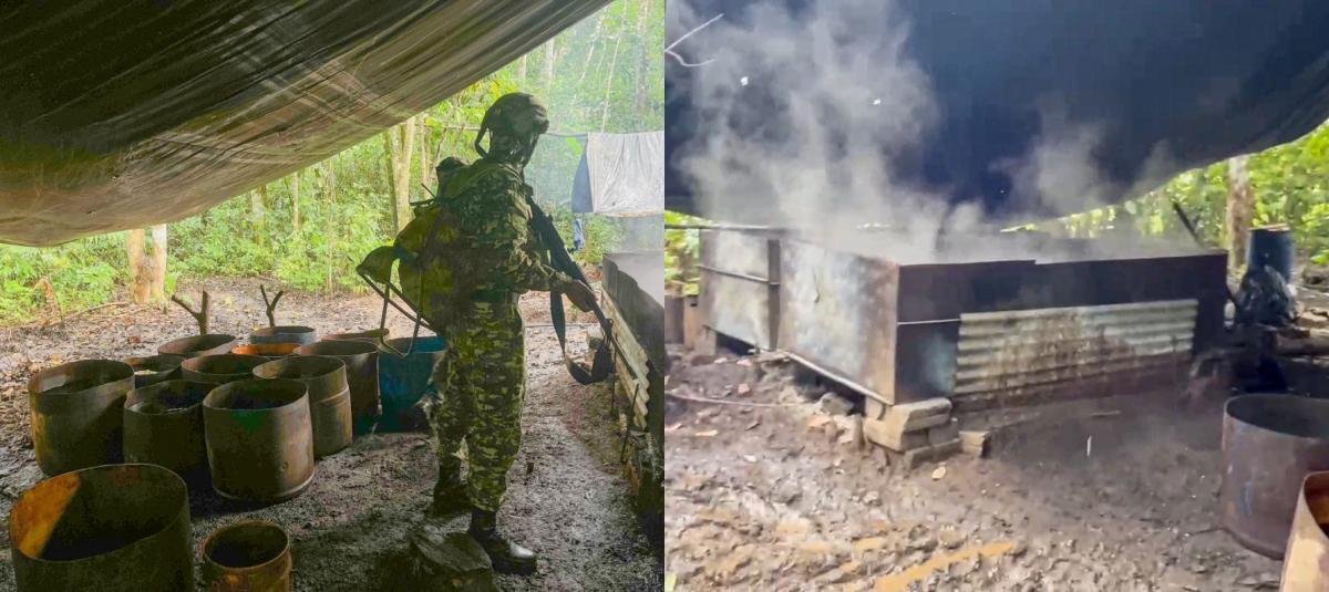 La operación se desarrolló en la vereda Comuna Dos, municipio de Puerto Asís. Foto: Ejercito Nacional