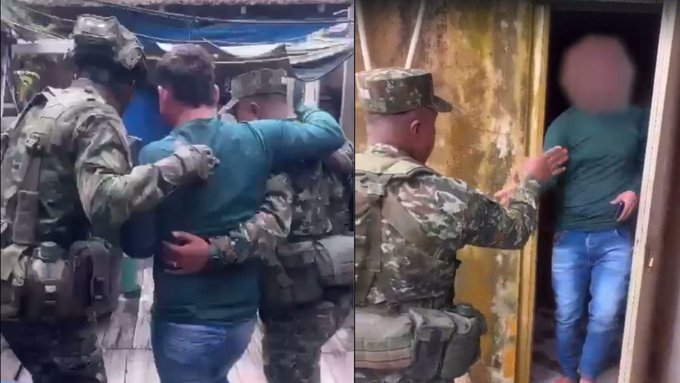 Entrega de Alias Olmer. Foto: Captura de pantalla.