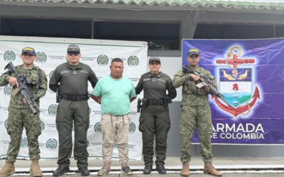El hombre capturado en Putumayo. Foto: Cortesía ElTiempo