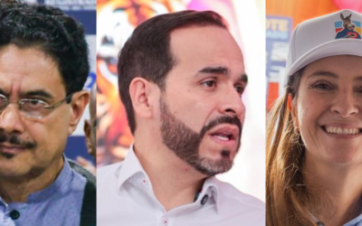 Iván Cepeda, Abelardo de la Espriella y Paloma Valencia.