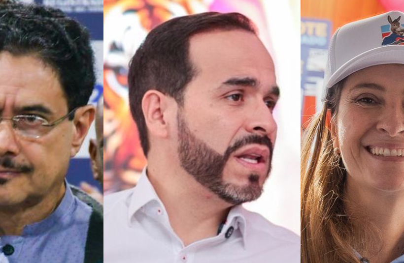 Iván Cepeda, Abelardo de la Espriella y Paloma Valencia.